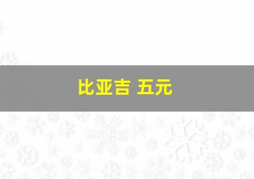 比亚吉 五元